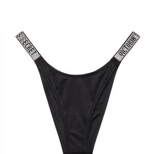 Victoria's secret very sexy shine strap Brazilian bikini swim bottom NEW